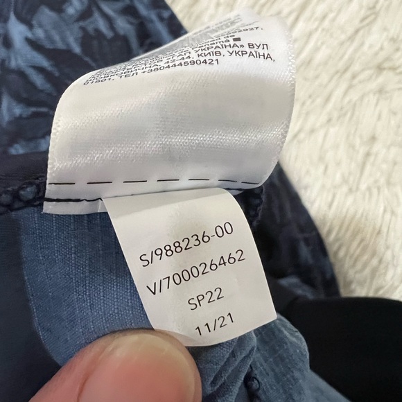 Athleta Floral Trekkie North Printed Jogger Pants Ethereal Bloom Cott - size 6 - Picture 7 of 9